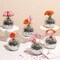 Disco Ball Vase for Centerpieces Disco Ball Planter for Flowers Silver Mirror Glass Disco Ball Decor for Table, Party, Wedding, Birthday, Home, or Bedroom(3.5" X 4")